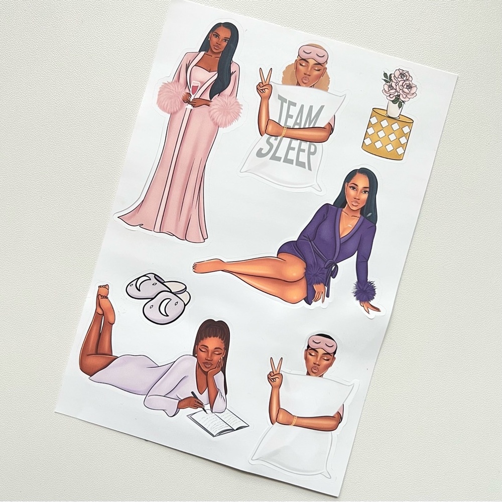Chic Sleepover Sticker Set - Picture 2 of 4